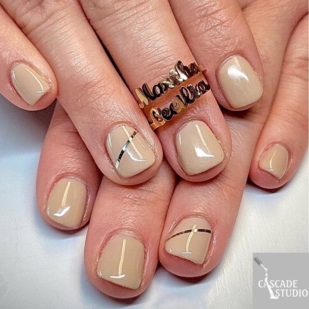 Beautiful Tan Nail Design Ideas For Women