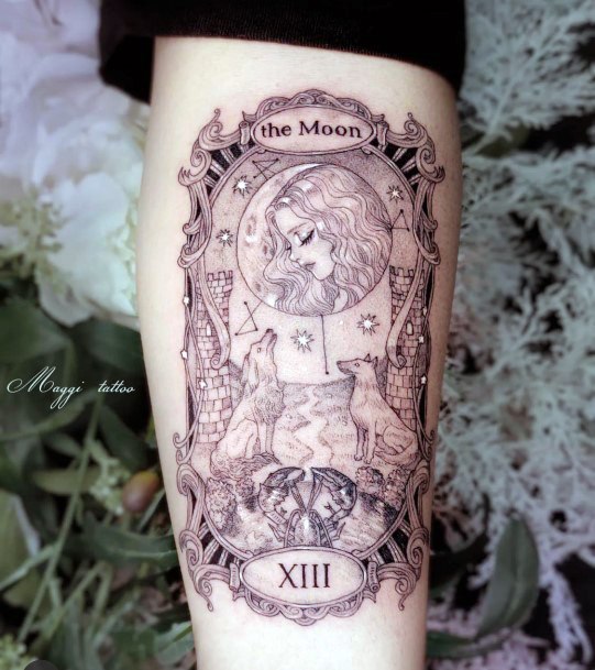 Beautiful Tarot Card Tattoo Design Ideas For Women