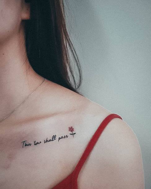 Beautiful This Too Shall Pass Tattoo Design Ideas For Women