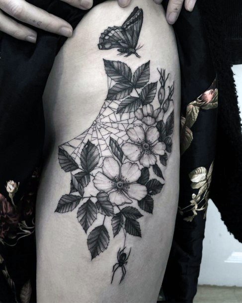 Beautiful Thorns Tattoo Design Ideas For Women