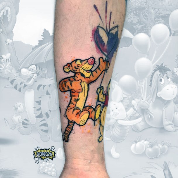 Beautiful Tigger Tattoo Design Ideas For Women