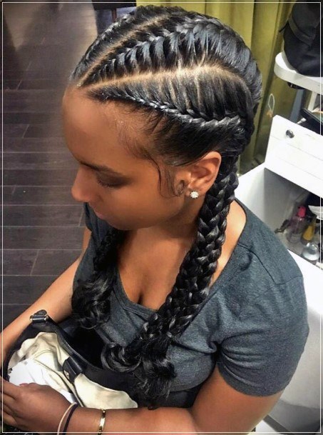 Beautiful Trendy Braided Hairstyle Inspirations For Gorgeous Young Black Ladies