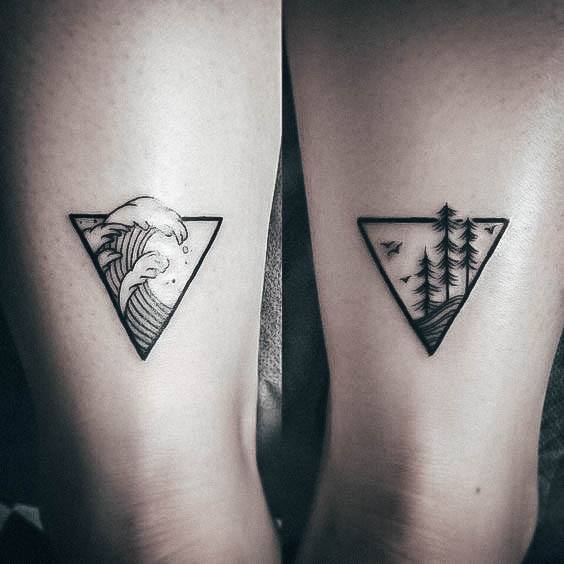 Beautiful Triangle Tattoo Design Ideas For Women