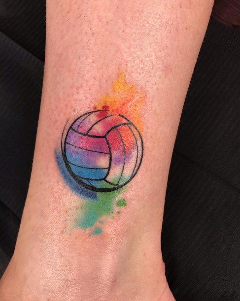 Beautiful Volleyball Tattoo Design Ideas For Women