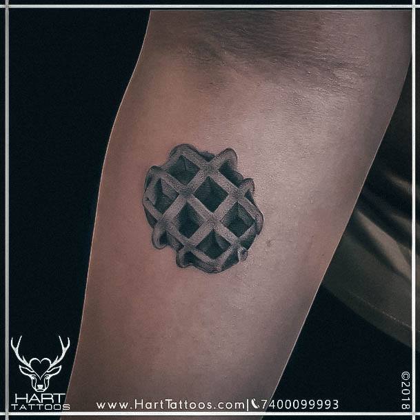 Beautiful Waffle Tattoo Design Ideas For Women