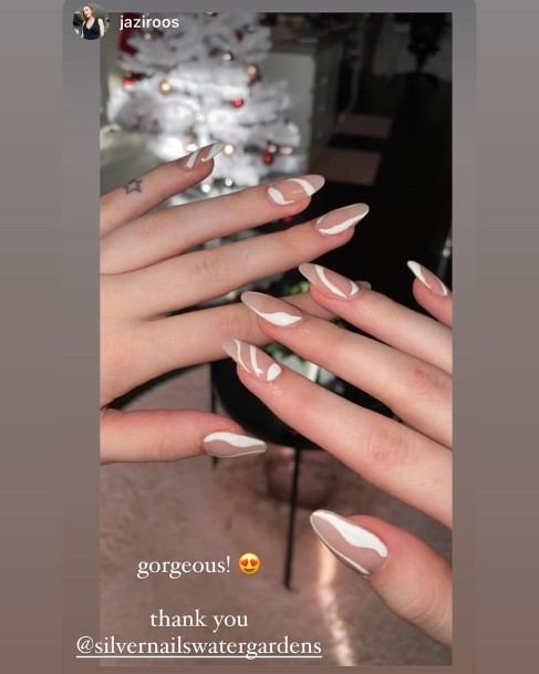 Beautiful White And Nude Nail Design Ideas For Women