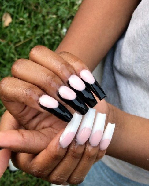 Beautiful White French Tip Nail Design Ideas For Women