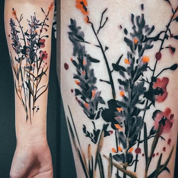 Beautiful Wildflower Tattoo Design Ideas For Women