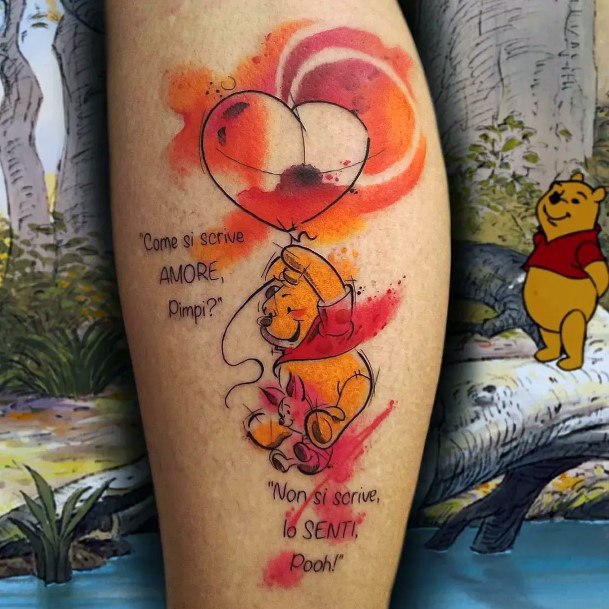 Beautiful Winnie The Pooh Tattoo Design Ideas For Women