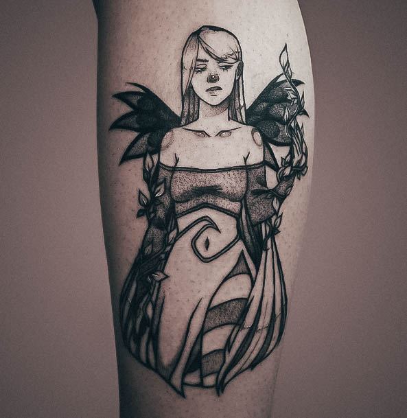 Beautiful Witch Tattoo Design Ideas For Women