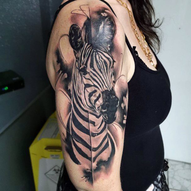 Beautiful Zebra Tattoo Design Ideas For Women