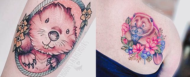 Top 100 Best Beaver Tattoos For Women – Animal Design Ideas