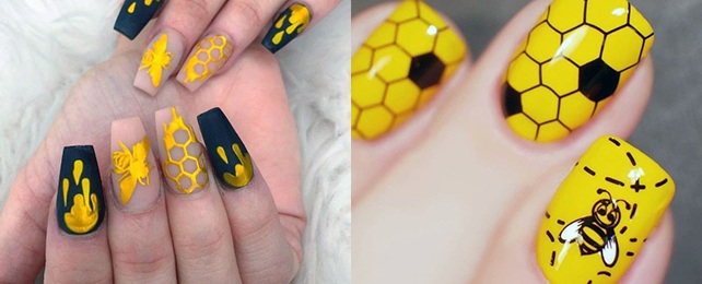 Top 50 Best Bee Nails for Women – Buzz Worthy Design Ideas