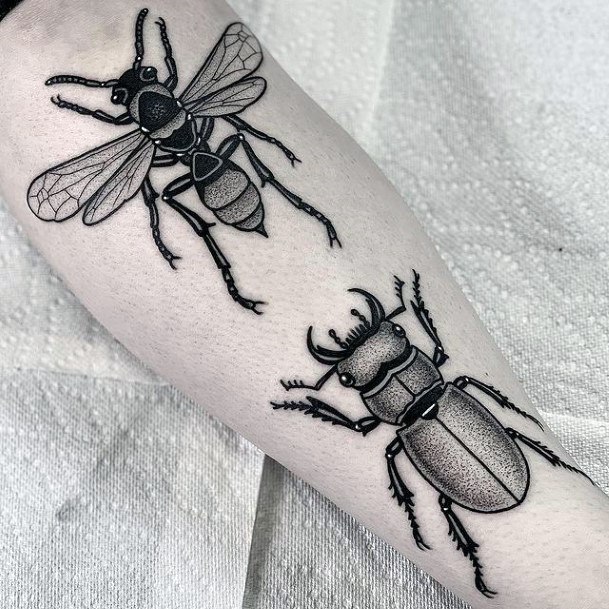 Bee Womens Feminine Bee Tattoos