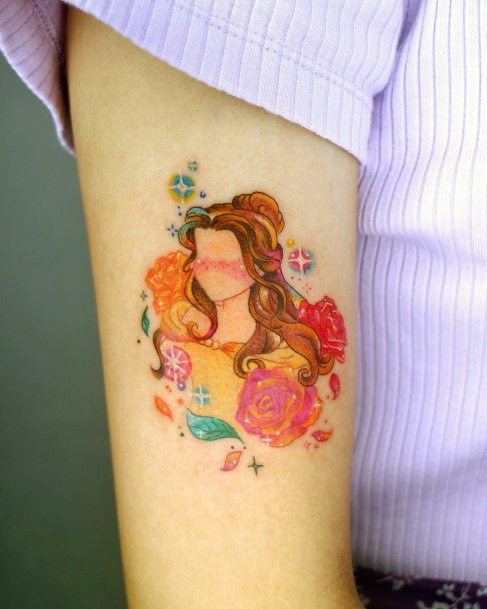 Belle Female Tattoo Designs