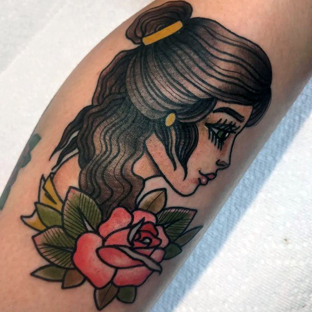 Belle Tattoo For Ladies
