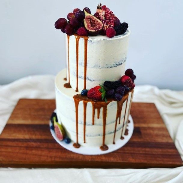 Berry Full 2 Tier Wedding Cake