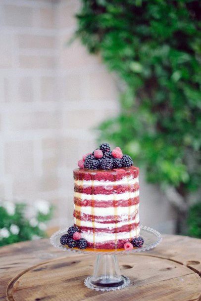 Berry Laden Red Velvet Wedding Cake