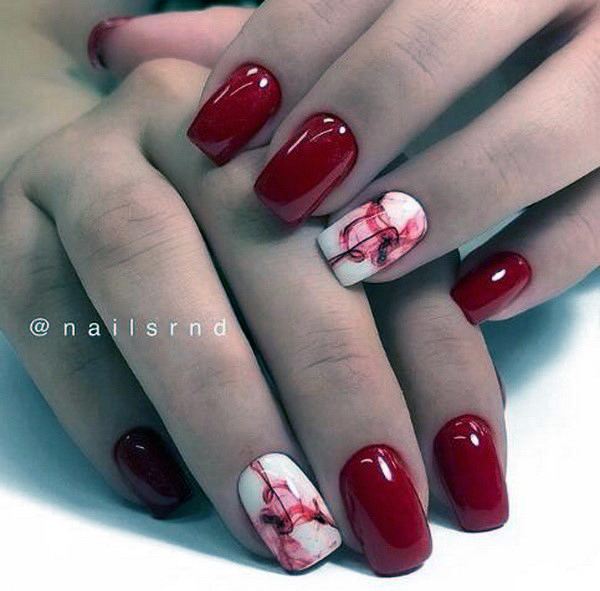 Best Bright Red Nails Idea Art For Women