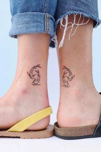 Best Friend Ankle Tattoo Women