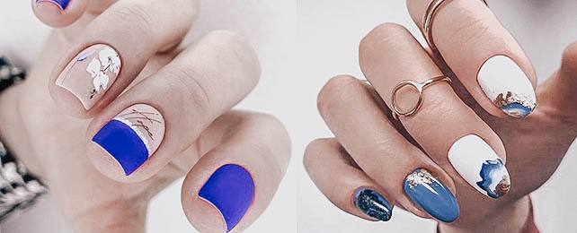 Top 100 Best Nails For Blue Dress – Light And Navy Women’s Fingernails