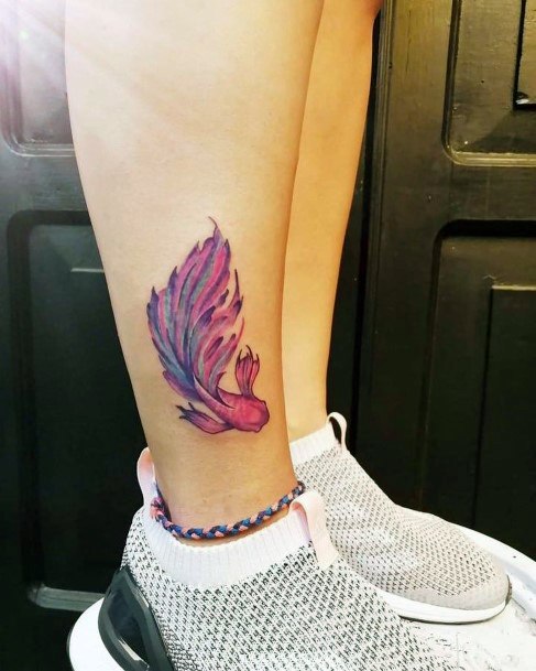 Betta Fish Tattoo Design Inspiration For Women