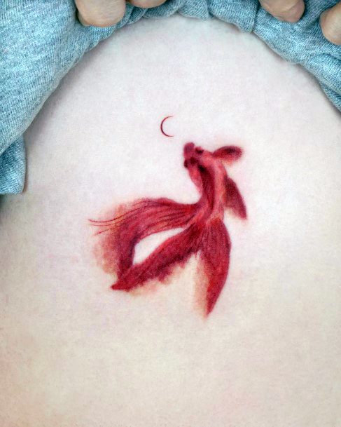 Betta Fish Womens Tattoos