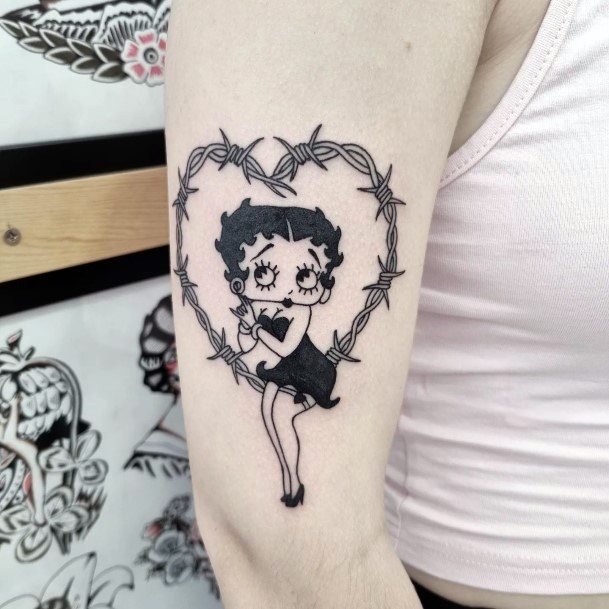 Betty Bop Tattoo For Ladies