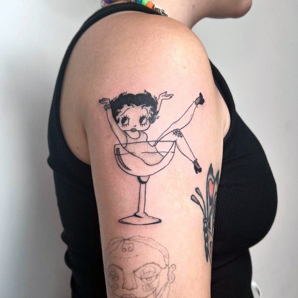 Betty Bop Woman Tattoo Art