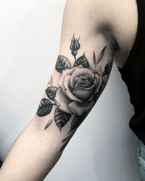 Bicep Womens Tattoo Designs