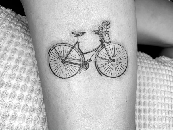 Bicycle Tattoo Design Inspiration For Women