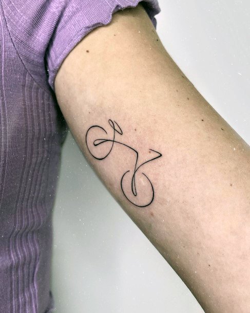 Bicycle Tattoo Feminine Designs