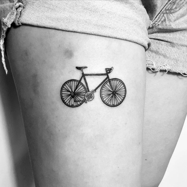 Bicycle Tattoos Feminine Ideas