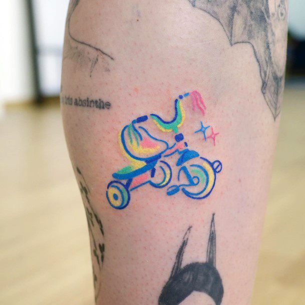 Bicycle Womens Feminine Bicycle Tattoos