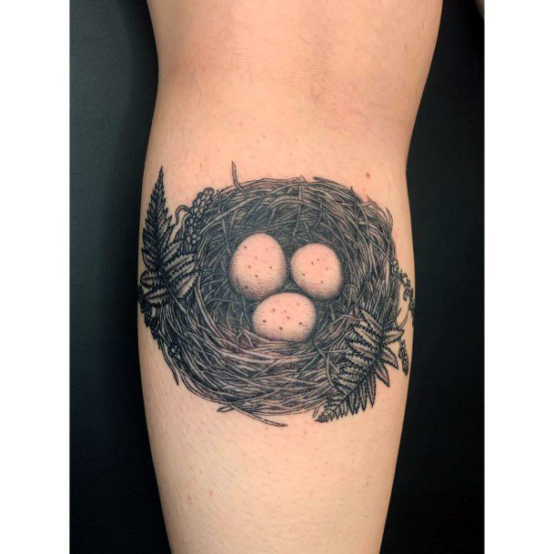 Birds Nest Tattoo For Ladies