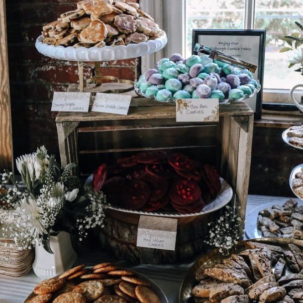 Biscuit Table Cheap Wedding Decorations