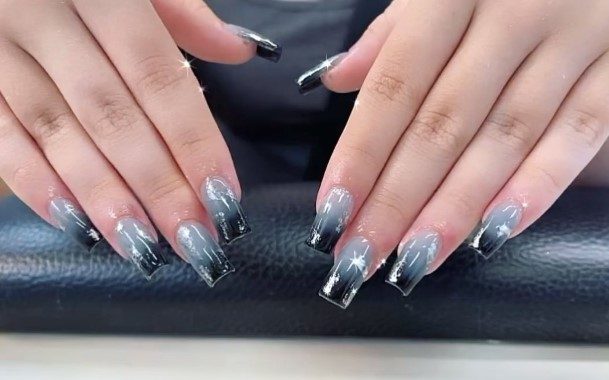 Black And Grey Nail Design Inspiration For Women