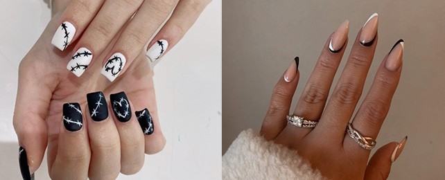 Top 100 Best Black And White Nail Ideas For Women – Contrast Designs