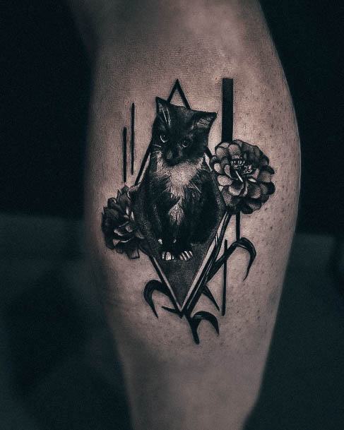 Black Cat Womens Tattoo Designs