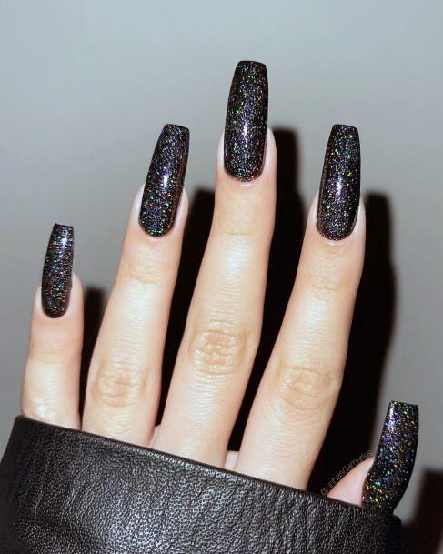 Black Dress Womens Feminine Black Dress Nails