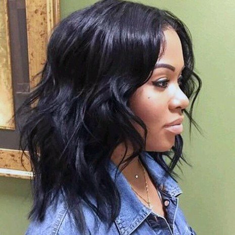 Black Female With Wavy Long Layers Dark Black Hair Airy Hairstyles For Women