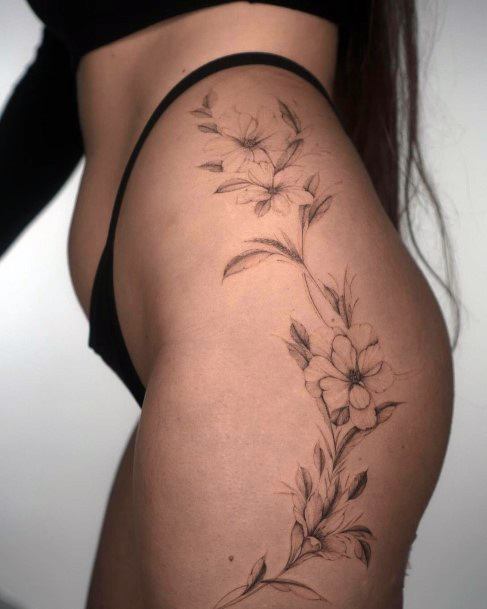 Black Ink Girls Tattoo Ideas