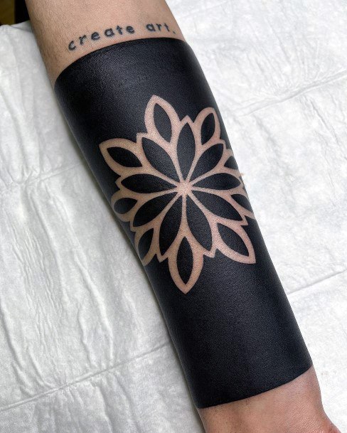 Black Ink Tattoo Design Inspiration For Women