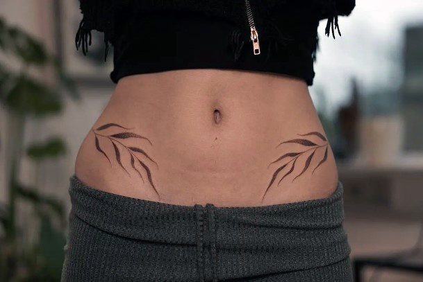 Black Ink Tattoos For Girls