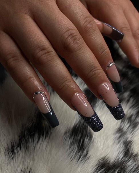 Black Prom Womens Nail Designs