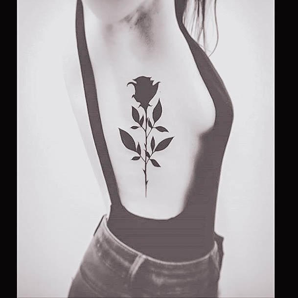 Black Rose Girls Tattoo Ideas