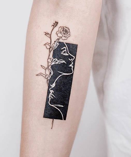 Black Rose Tattoos For Girls