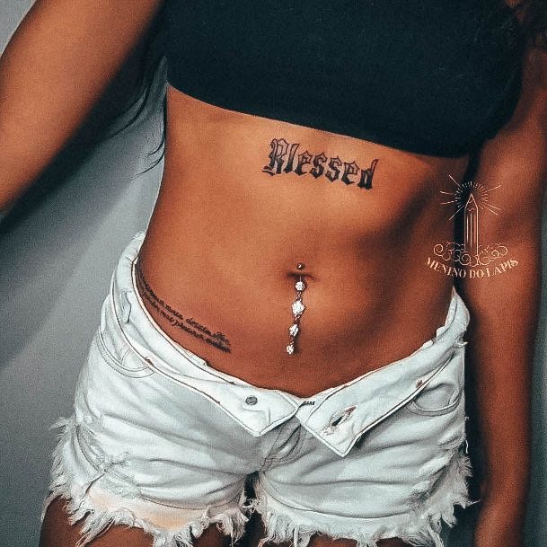 Blessed Female Tattoo Designs