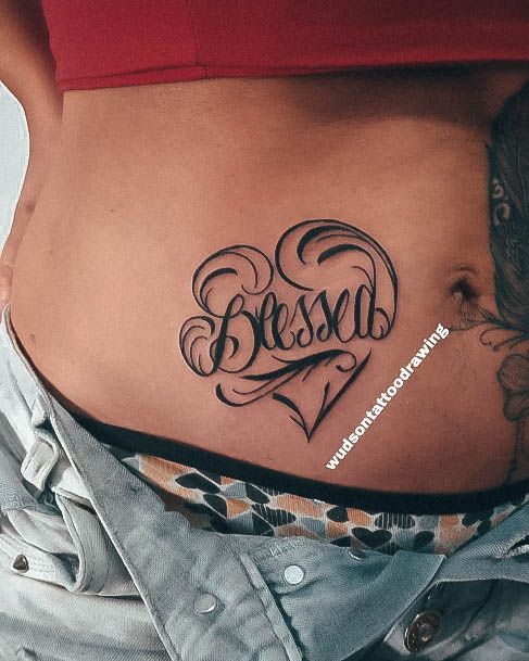 Blessedic Womens Blessed Tattoo Designs