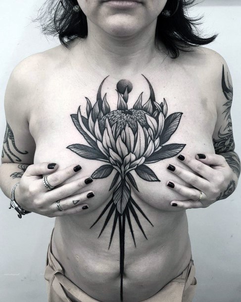 Floral Chest Piece Best Tattoo Design Ideas In Proportions 1030